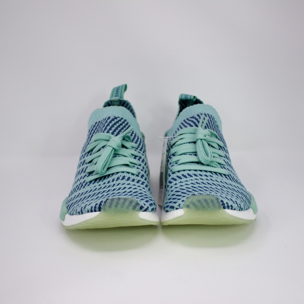 Women's Adidas NMD_R1 STLT  PrimeKnit Ash Green - Picture 4 of 8